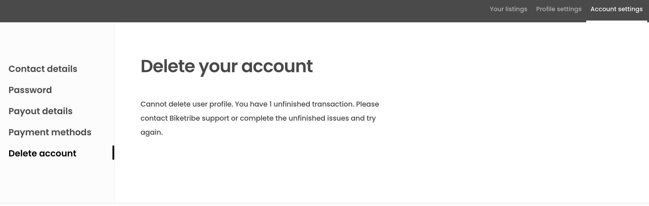Delete page when delete blocked